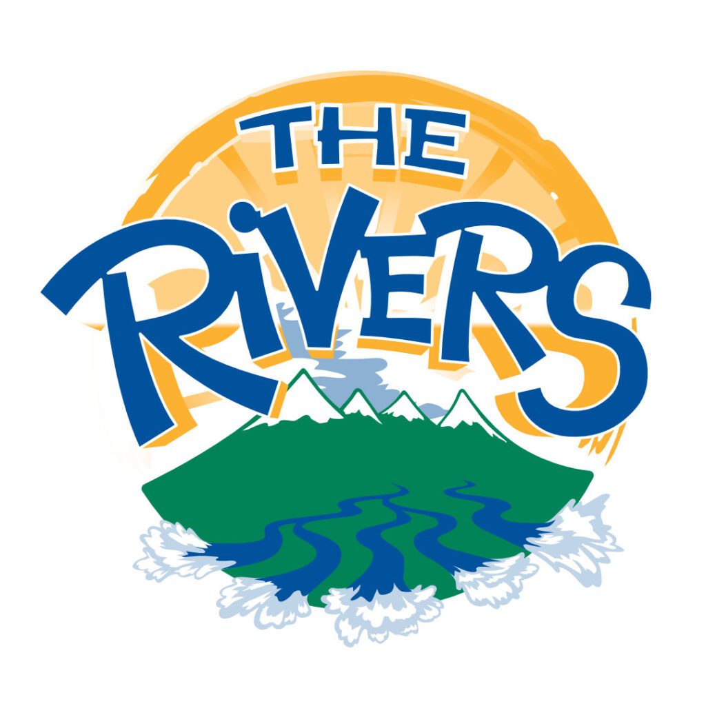 The Rivers Icon design to promote five rivers tourism region, New Zealand.