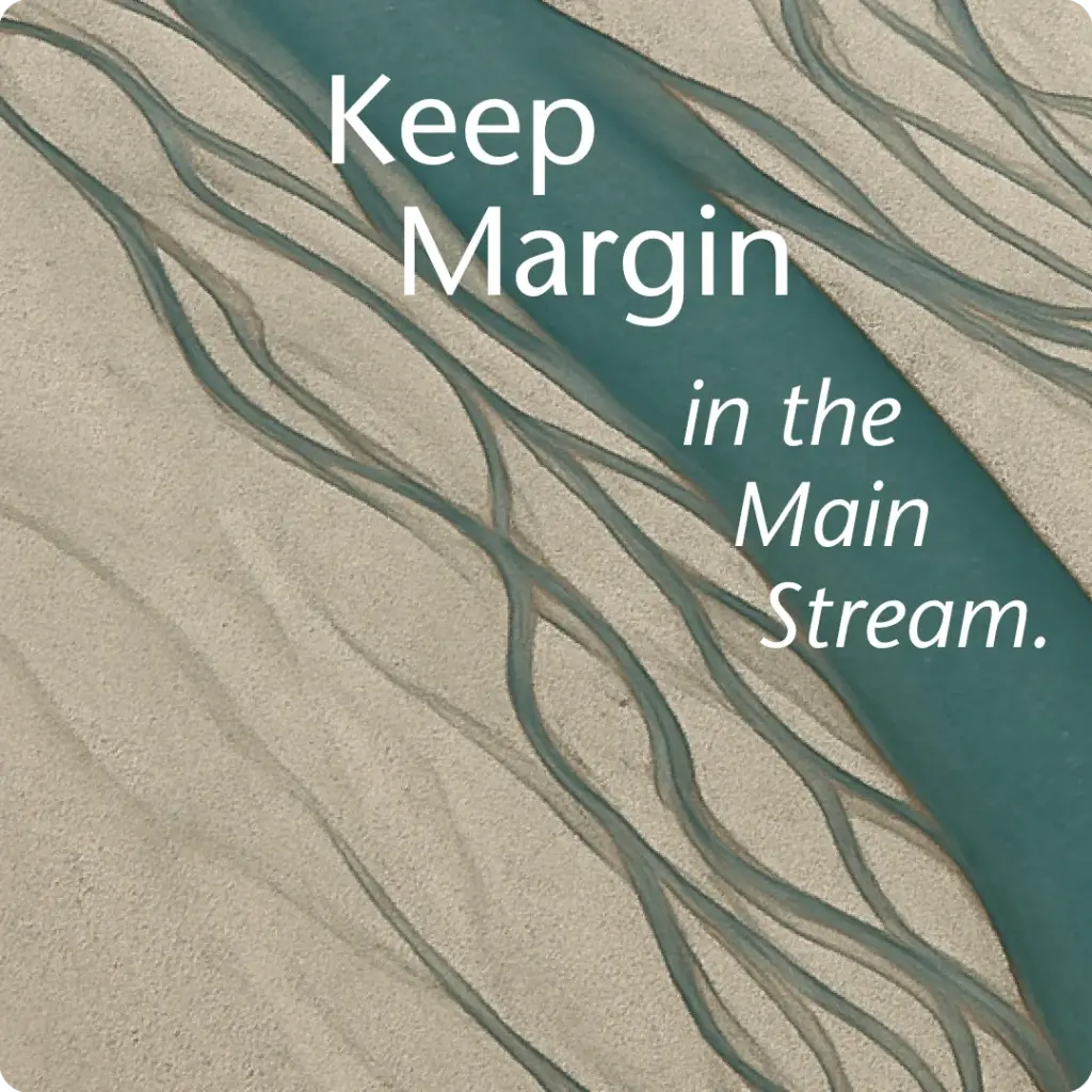 Abstract Canterbury braided river pattern symbolising direct vs OTA channel strategy in NZ tourism brand strategy.