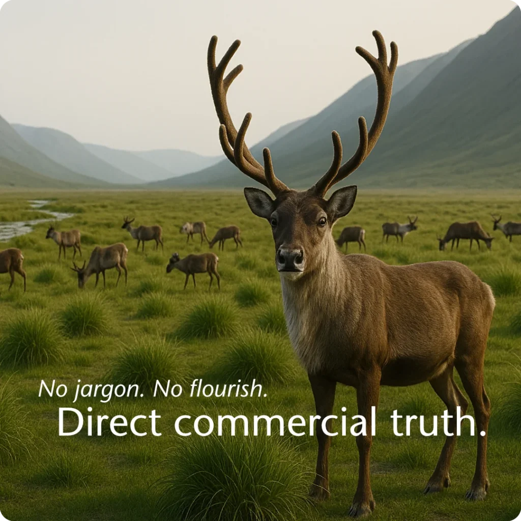 Purpose becomes coherence at scale, expressed through a herd aligned within a thriving valley.