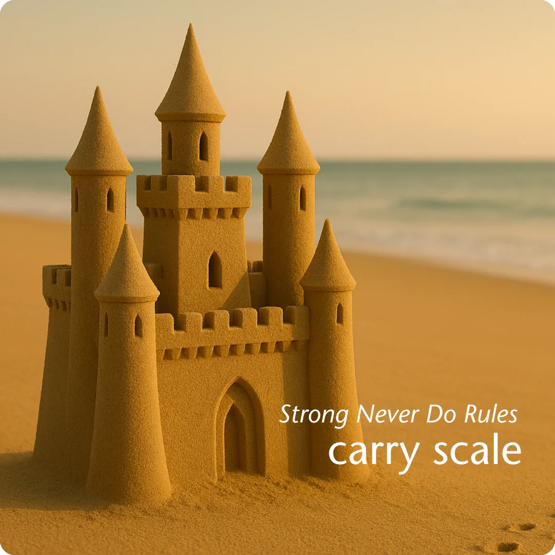 Brand strategy for scaling built on Never-Do Rules